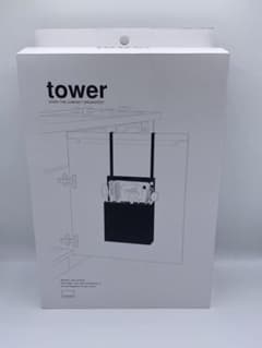 新品未使用品　山崎実業 tower シンク扉 キッチンツールホルダー　ホワイトのサムネイル