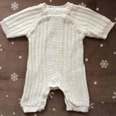 着画あり【美品】babyGap ケーブルニットロンパースのサムネイル