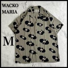 【即完売・最高デザイン】ワコマリア☆名作レコード総柄 半袖シャツ/3123 即完売・最高デザイン】ワコマリア☆名作レコード総柄 半袖シャツ/3123