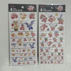 カービィ 4サイズステッカー 2種類2枚セット カミオジャパン