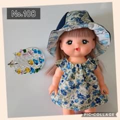 ☆★108★ハンドメイド★メルちゃんの洋服+帽子★☆のサムネイル