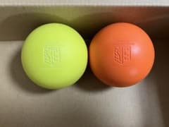 マッサージボール ラクロスボール オレンジイエロー2個セット - メルカリ