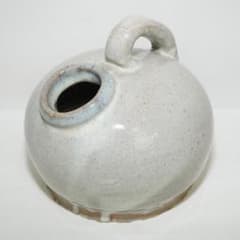 白磁 酒器 扁壺 古玩 水差し 花器 尿瓶 陶器 - メルカリ
