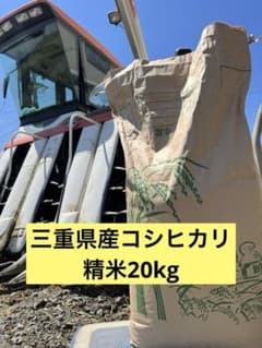 令和7年産　三重県産コシヒカリ　精米白米20kgのサムネイル