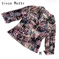 긴자 매기 ginza Maggy 셔츠 재킷 멀티 컬러 일본제 M
