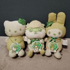 激レア ThinkGreen コロコロクリリン マイメロ キティ ぬいぐるみ 緑