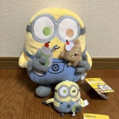 ミニオン　ボブ&ティム　クリームソーダ Lぬいぐるみ マスコット セット