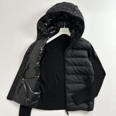 極美品 MONCLER モンクレール ハイブリッド 襟ロゴ ダウンジャケット