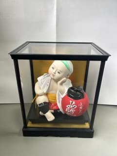 博多人形 子供山笠 ガラスケース付き - メルカリ