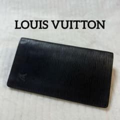 ルイヴィトン エピ ポルトシェキエカルトクレディ 長財布 札入れ ブラック ルイヴィトン エピ ポルトバルール カルトクレディ 長財布 札入れ