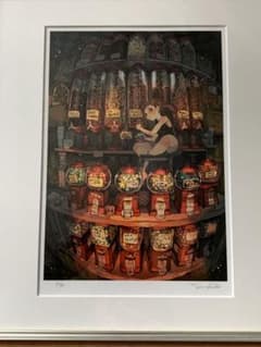 出水ぽすか 『ひとくちいかが』限定版アートプリント　版画　約束のネバーランド 出水ぽすか 『ひとくちいかが』限定版アートプリント 版画 約束の