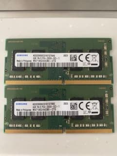 SAMSUNG ノートPC用メモリ 4GB 2枚セット PC4-2666V - メルカリ