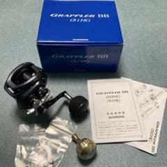 訳アリ！シマノ　22グラップラー BB 151HG ノブ2BB化済み！ 訳アリ！シマノ グラップラー BB 151HG 両軸リール ノブ2BB化済み