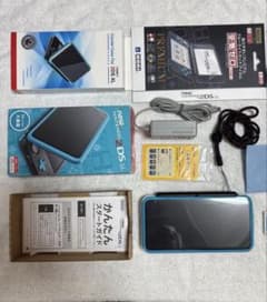New 2DS LL 블랙/블루 본체 요괴 워치 원조 2·본가 2 첨부