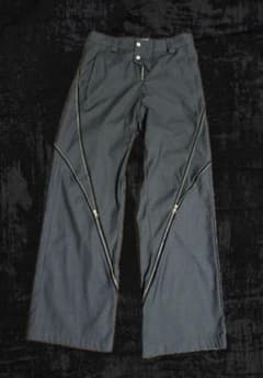 y2k zip design slacks BLACK mode archiveのサムネイル