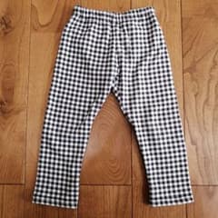 ストレッチパンツ　裏起毛　ギンガムチェックのサムネイル
