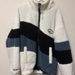 ROUD&IZ ボアジャケット フリース ホワイト ブラックのサムネイル