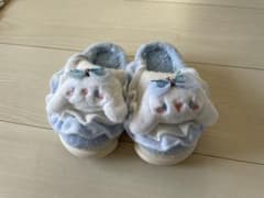 【16㎝】キッズ 子供 ブルー スリッパ ルームシューズ 冬 暖かいのサムネイル