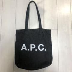 値下げ！APC トートバッグ デニム 黒 訳ありのサムネイル
