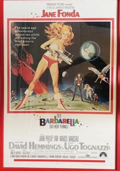 274枚限定】バーバラ 巨大 映画ポスター ジェーン・フォンダ