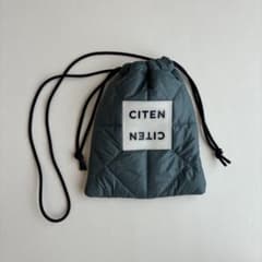 CITEN パデッド キンチャク ショルダー 2WAY 巾着バッグ グリーンのサムネイル
