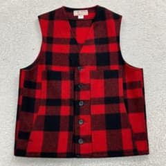 FILSON GARMENT 38 ベスト　チェック　ウール　USA製