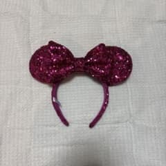 ディズニー カチューシャ スパンコール ピンクのサムネイル