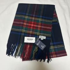 ジョンストンズ カシミア 大判ストール マフラー ブラックスチュワート ジョンストンズ カシミア 大判ストール マフラー ブラックスチュワート