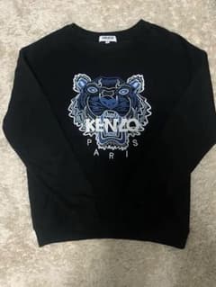KENZO トレーナー 黒×青 Mサイズ レア商品 スウェット - メルカリ