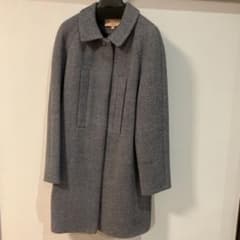 ステンカラーコート ロング 美品 ブルーグレー エリオポール - メルカリ