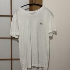 LACOSTE Vネック Tシャツ ホワイト FR3 US Sのサムネイル