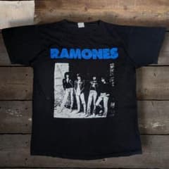 超ド級　80s　Hanes　USA製　ラモンズ　RAMONS　バンドTシャツ　黒