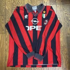 ロベルト・バッジョ　 ACミラン ユニフォーム Lotto 長袖 XL C*E様 ロベルト・バッジョ ACミラン ユニフォーム Lotto 長袖 XL