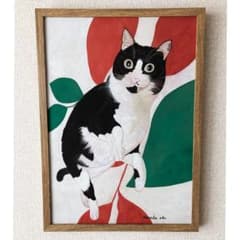 ウメ16」猫イラスト（原画） - メルカリ