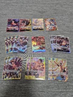 ポ*ケ様 ワンピースカード　まとめ売り　ルフィーエースサボsec　パラレルのサムネイル