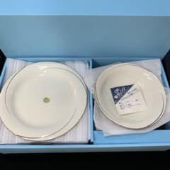 未使用　Crown China クラウンチャイナ 皿 プレート 5枚&丸皿5枚のサムネイル