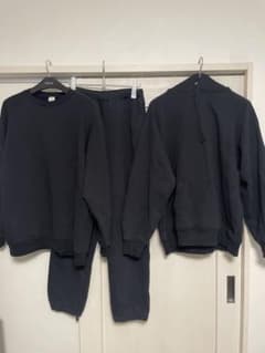 COMOLI コモリ コットン吊裏毛パーカー クルーネック パンツ セット