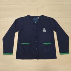 Feuille カーディガン ネイビー 110cmのサムネイル