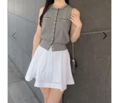 snidel Sustinable タフタミニスカショ