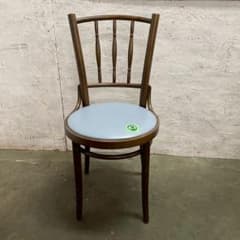 TON トン ベントウッドチェア チェコ製 曲木椅子 ブルー ③ A1642