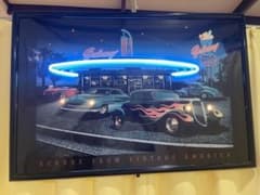 アメリカンダイナー青いネオン看板　ドライブインアメ車　美品USED ビッグサイズ m80985479865_1.jpg?1684661593