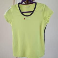 【Babolat】 テニスウェア Tシャツ ライムグリーン⇒ラスト価格500円のサムネイル