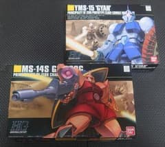 HGUC 1/144 ガンプラ グフカスタム シャア専用ゲルググ＆ギャン セットのサムネイル