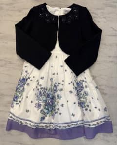 ANNA SUI mini 花柄ワンピース ボレロ セット　120のサムネイル