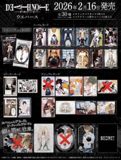 DEATH NOTE ウエハース セミコンプ26種のサムネイル