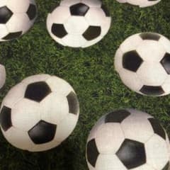 サッカーボール柄　輸入生地のサムネイル