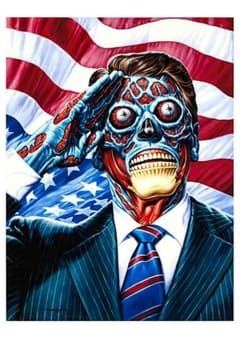 アートポスター➀☆映画『ゼイリブ』（They Live）☆ジョン