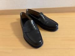 美品　ジーエイチバス　LOGAN ローファー Uチップ　ブラック 美品 ジーエイチバス LOGAN コインローファー Uチップ ブラック - メルカリ