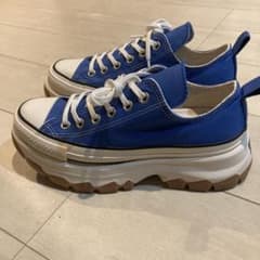 コンバース　converse 厚底スニーカー　ブルー　ローカットのサムネイル