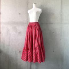 ユナイテッドアローズUNITEDARROWSストライプティアードマキシスカート